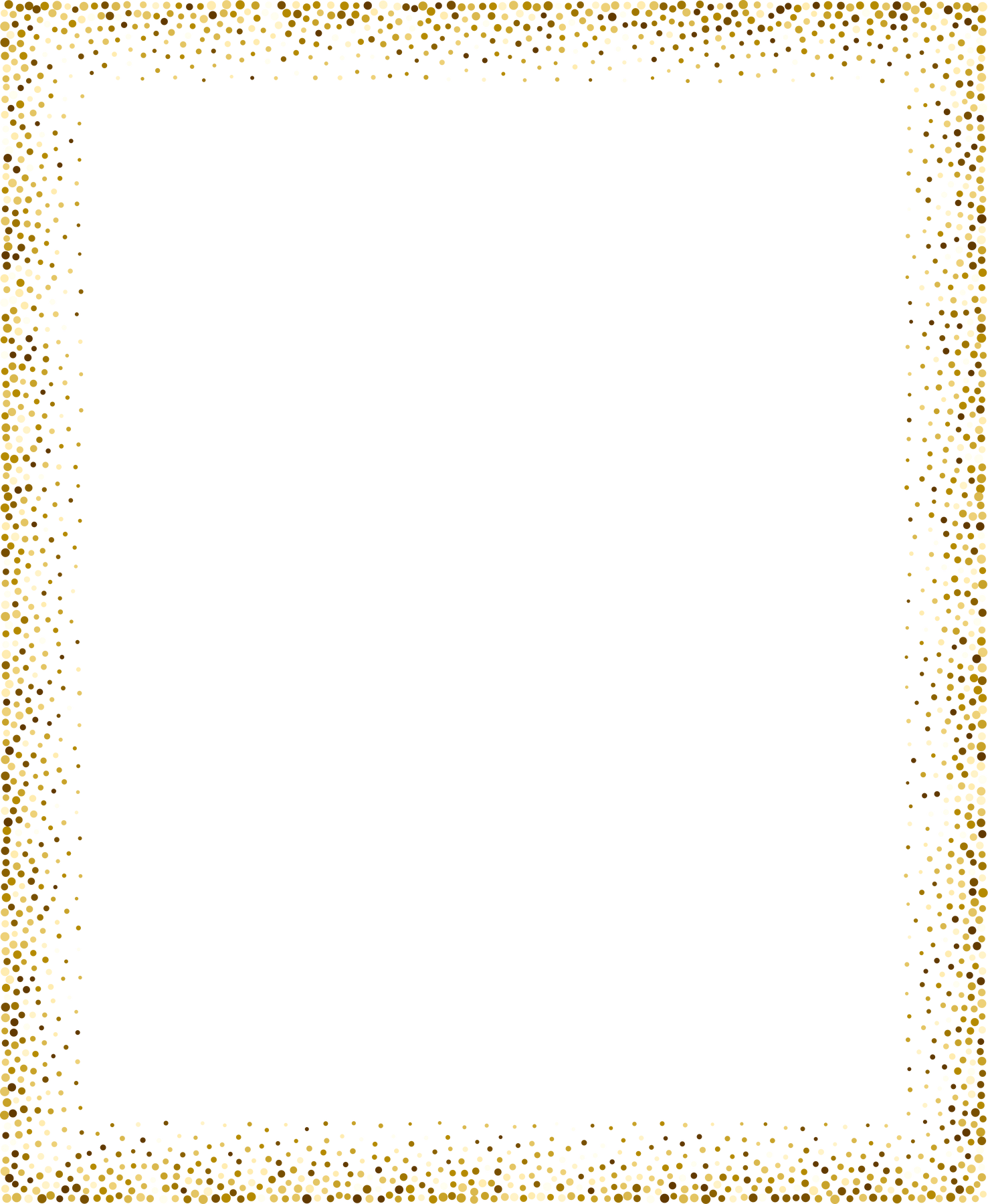 Gold Glitter Border